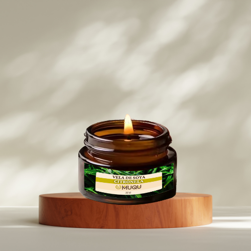 Vela cera de Soya Citronela