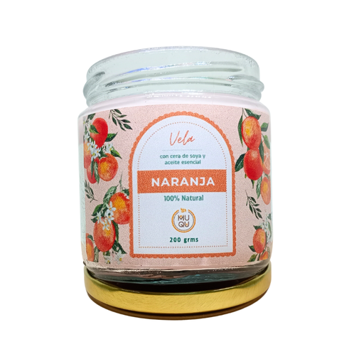 Vela de Soya Naranja